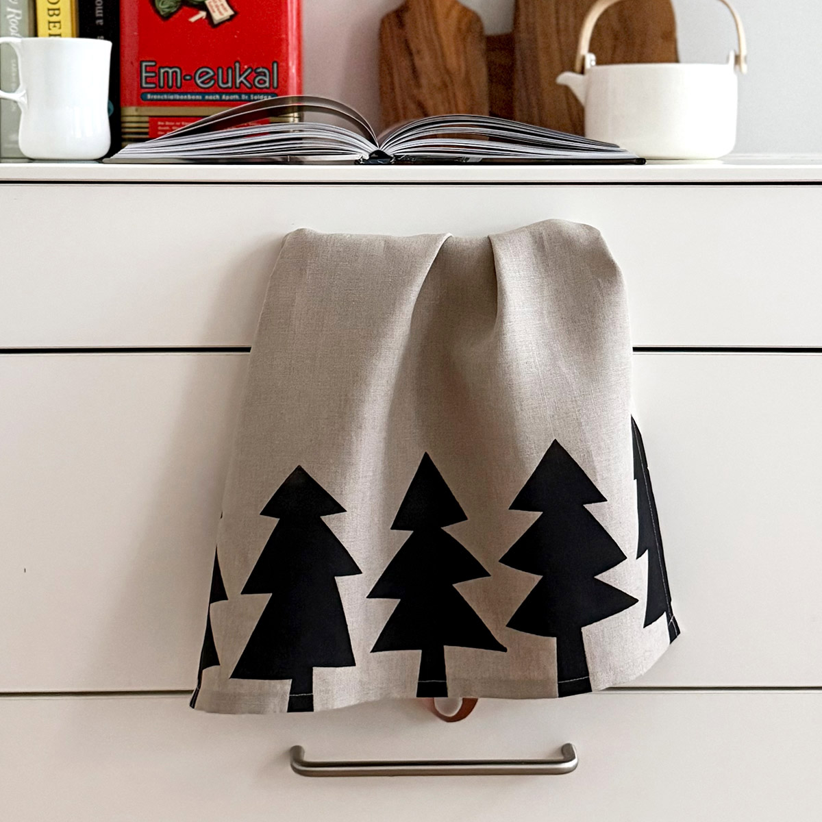 Bio Leinen Geschirrtuch - Tannenbaum – Bild 2